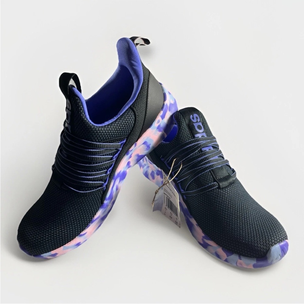 New With Box & Tags Adidas Lite Racer Adapt 7.0K US 7 Blue & Purple